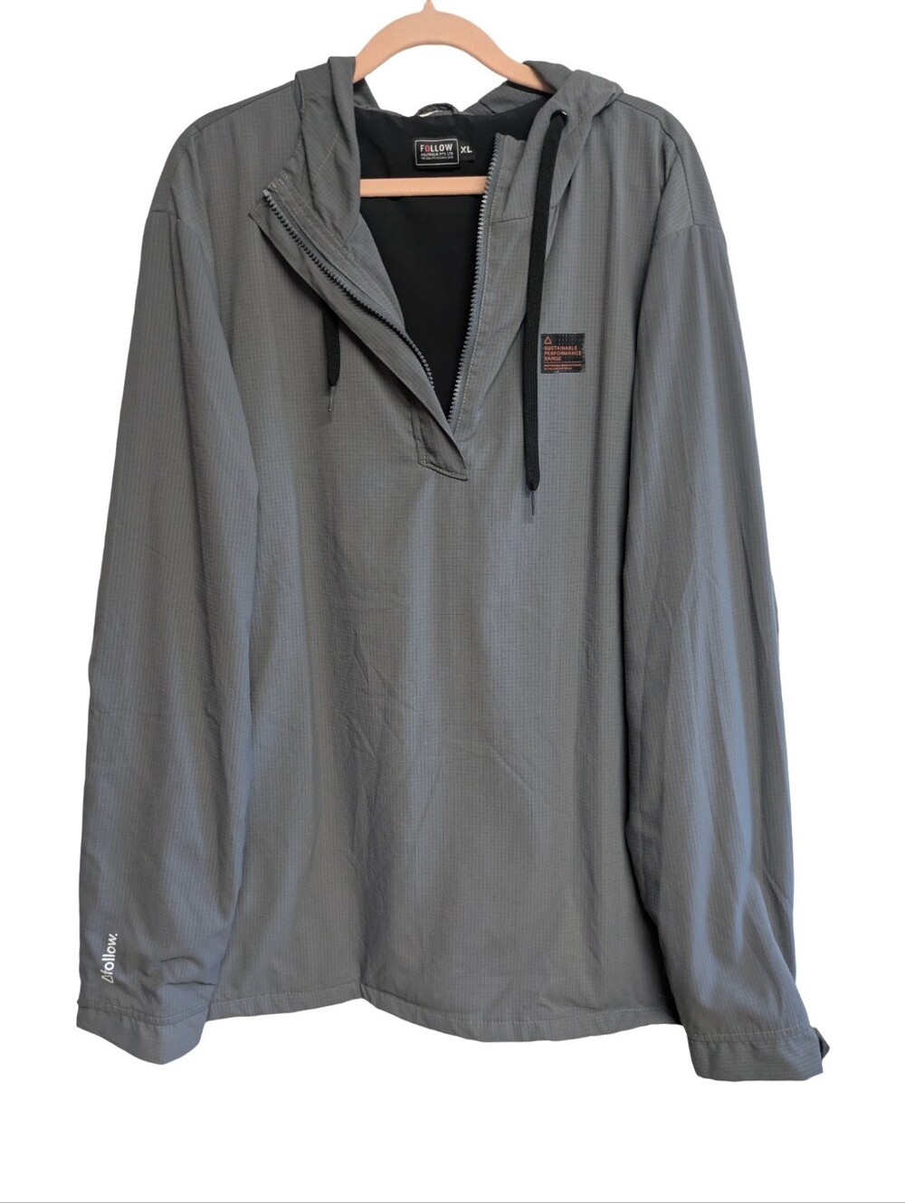 Follow Australia Men's Performance Grey Jacket